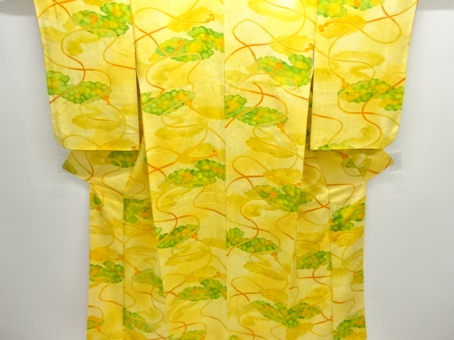 JAPANESE KIMONO / KOMON / CLOUD & KUMIHIMO CORD PATTERN